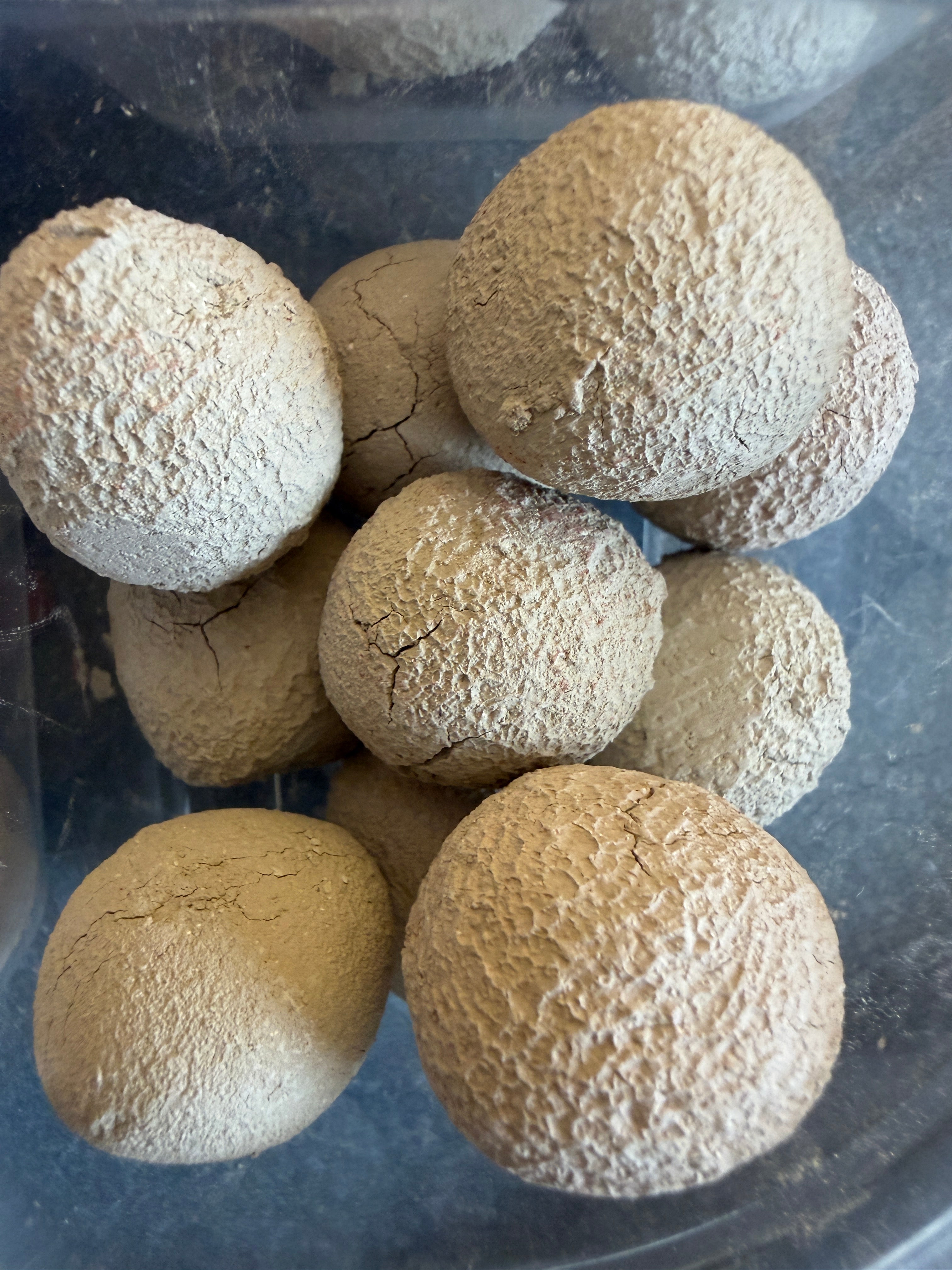Essbarer Ton Tonball-Set 500g – Handgemacht 4 Sorten Naturton