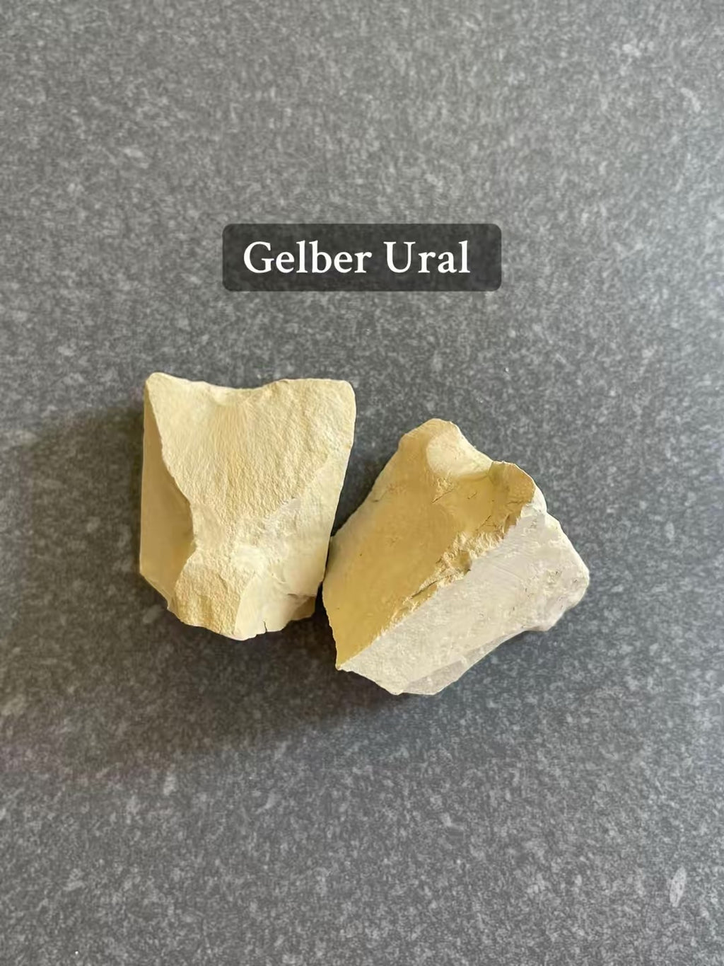 Essbarer Ton Gelber Ural 100g – Bestseller Naturton Kasachstan