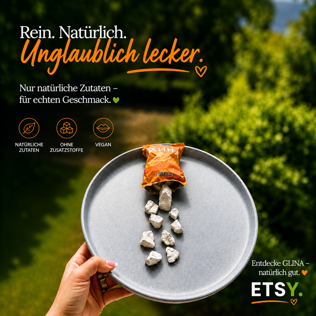 Essbarer Ton Glina – Naturton in verschiedenen Sorten | Kaolin Kasachstan