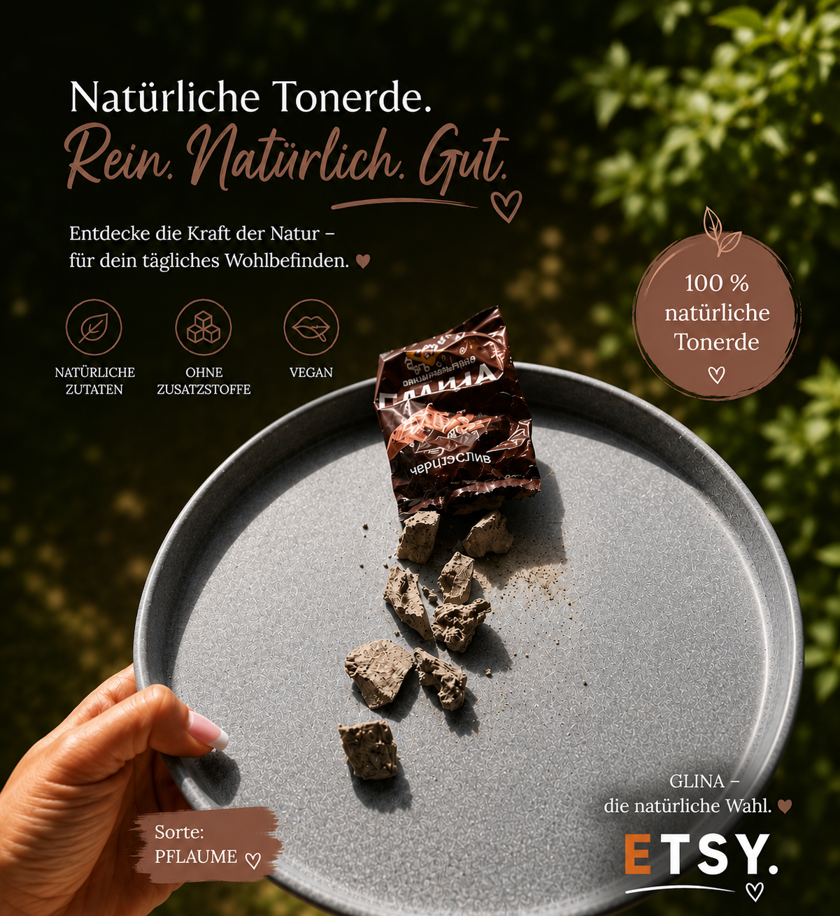 Essbarer Ton Glina – Naturton in verschiedenen Sorten | Kaolin Kasachstan
