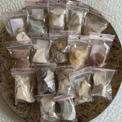 Essbare Ton-Starter-Set – 17 Sorten à 25g | Probierset Naturton
