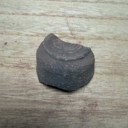 clay pot fragment back side