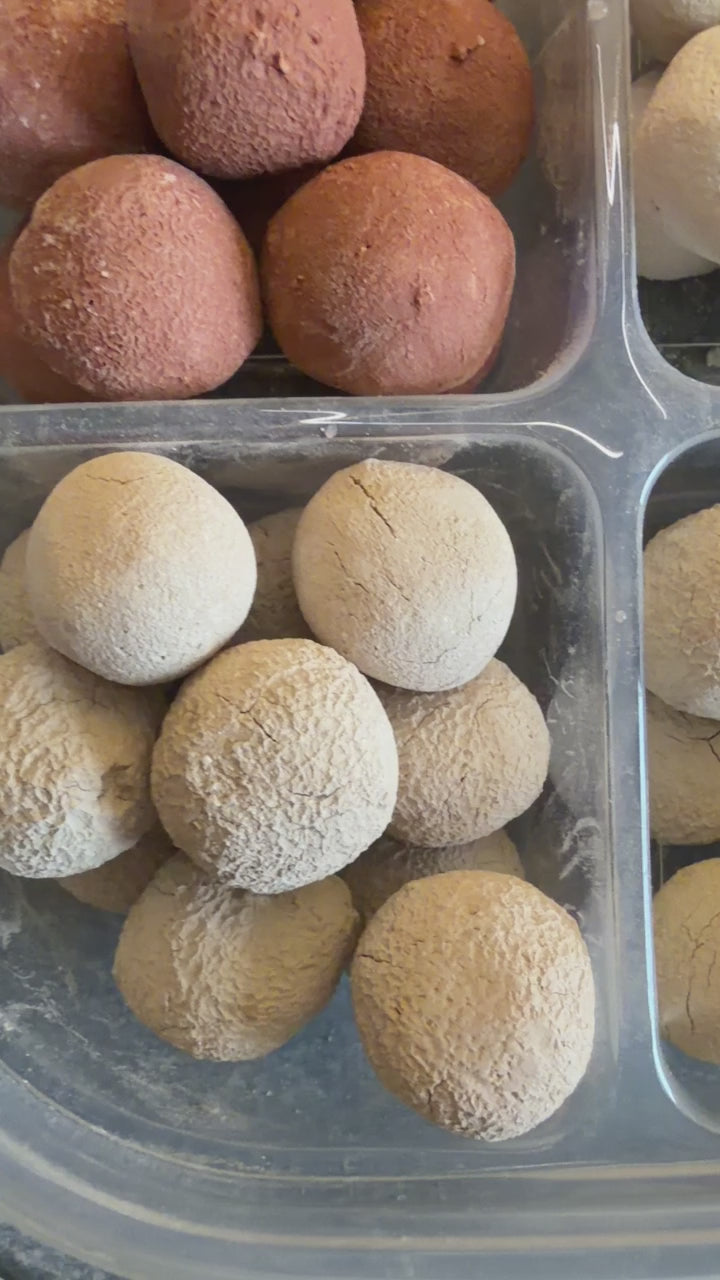 Essbarer Ton Tonball-Set 500g – Handgemacht 4 Sorten Naturton