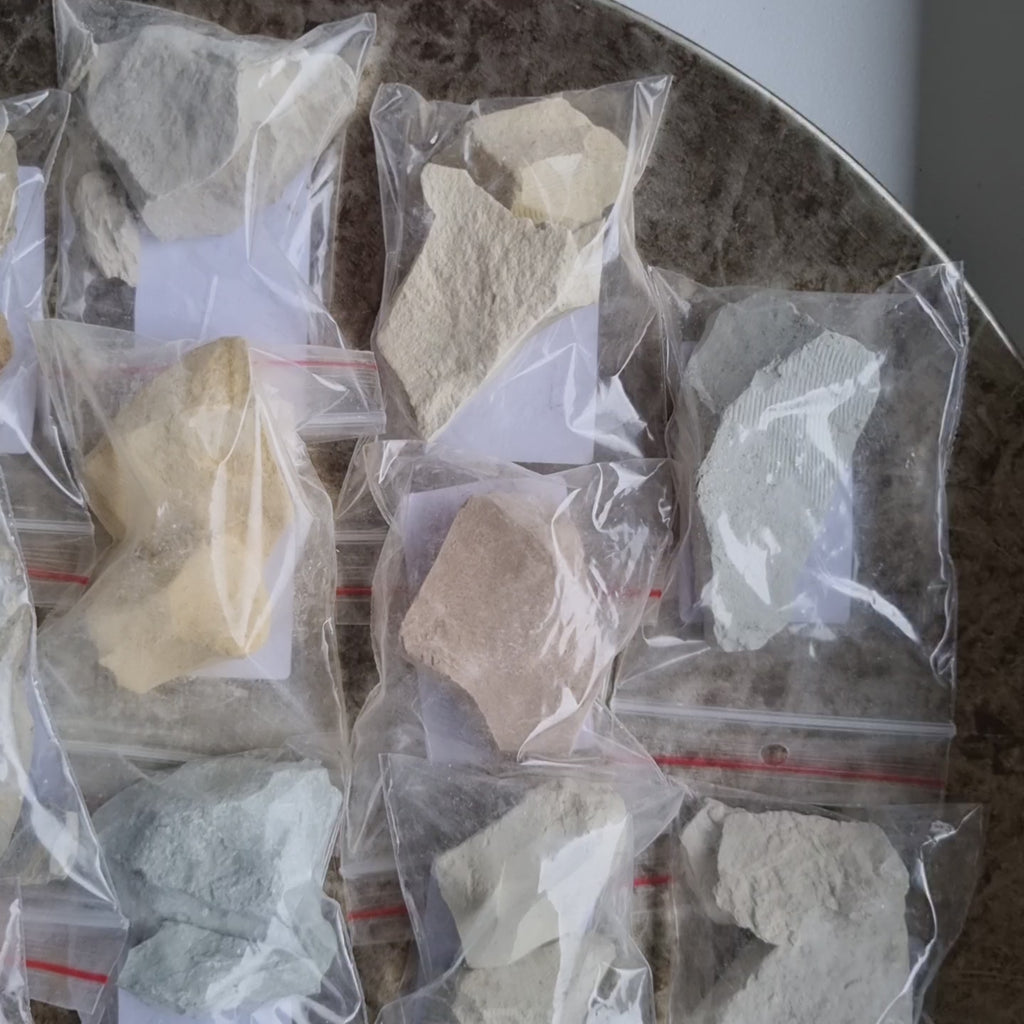 Essbarer Ton Starter Set – 17 Sorten à 25g | Probier-Set Naturton